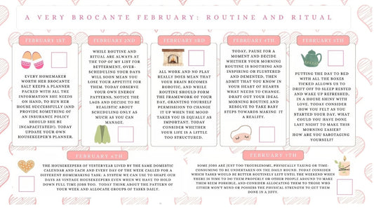 A Very Brocante February - Routine & Ritual